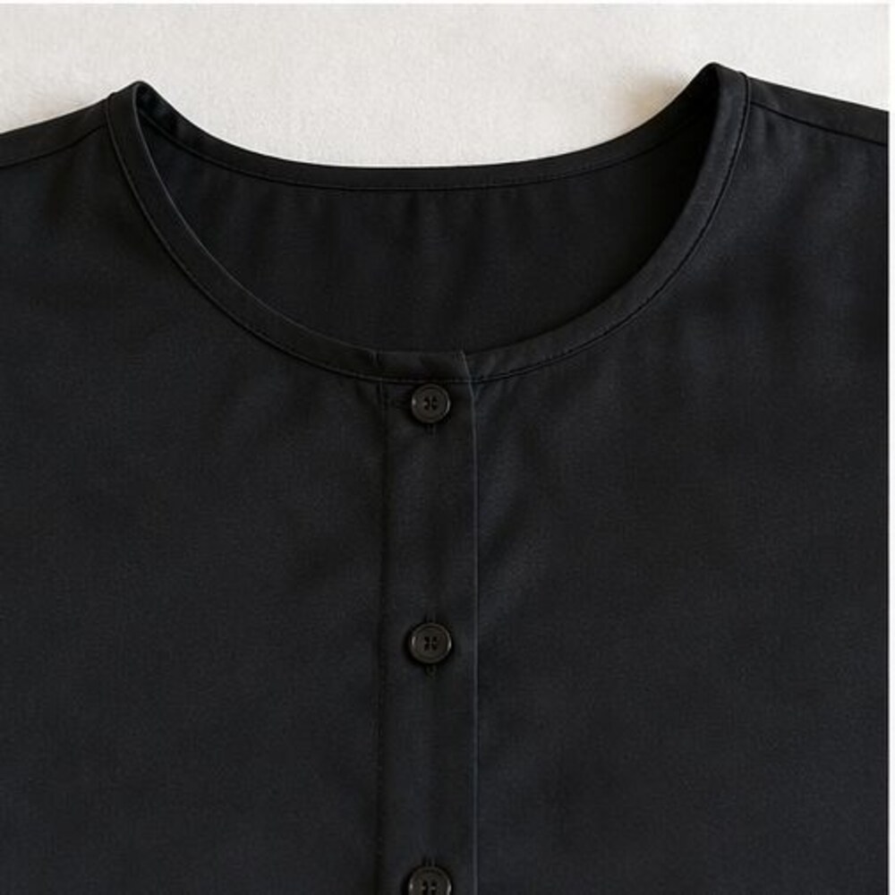Black Ruffle Blouse - Picture 4 of 6